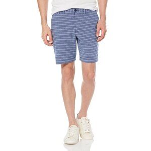 Original Penguin 8-inch inseam Slim Fit Shorts, 32, blue stripes